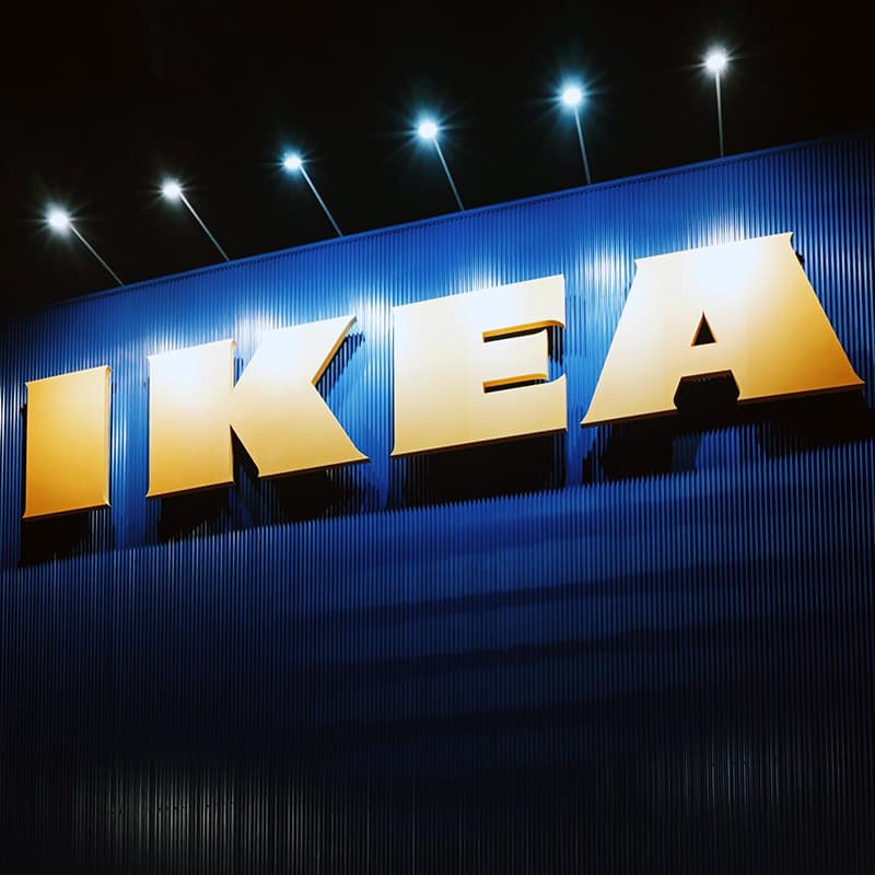 An image of an IKEA sign.