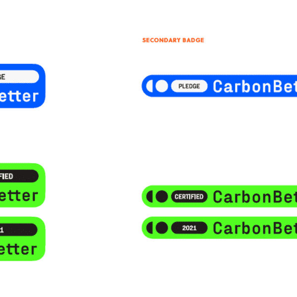 CarbonBetter brand badges.