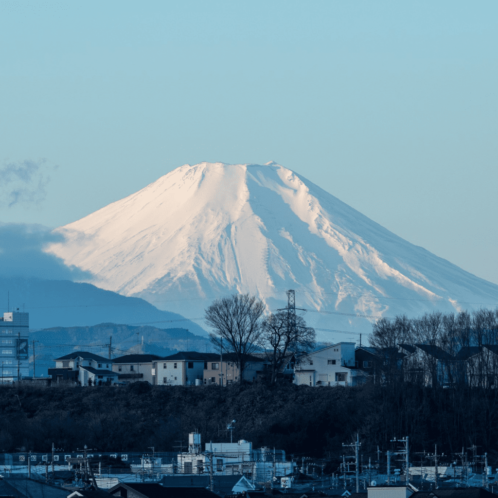 An image of Mount Fuji in Japan.
